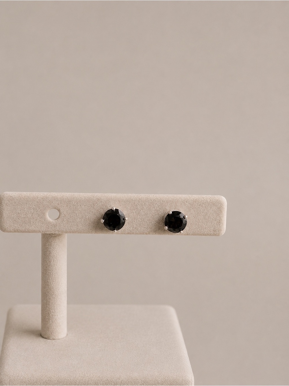 14K White Gold Black Diamond Stud Earrings – 2 CT. T.W.